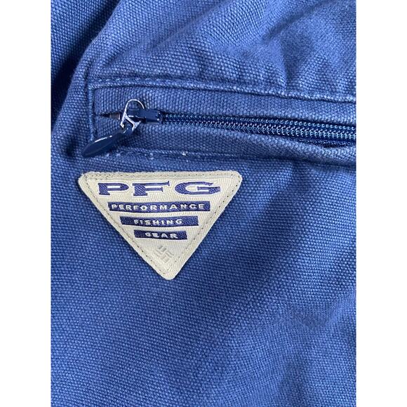 Columbia (PFG) Unisex Shorts Navy Blue Size Large 6 inch inseam - Picture 4 of 6